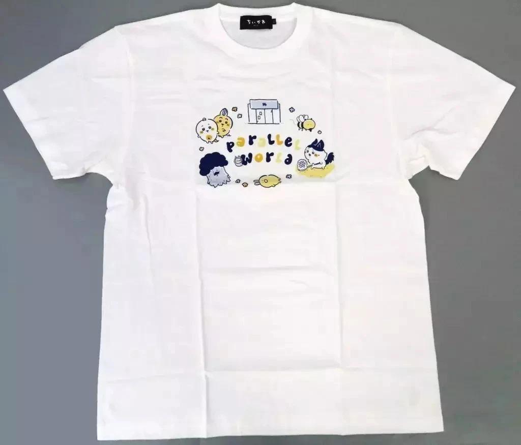 Parallel World T-shirt White M size Chiikawa Prize 3XL