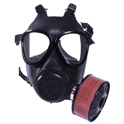 Full Face Gas Mask Metal Filter Box Chemical Respirator Natural Rubber Mask For Painting Pesticide Spraying Welding Work Safe