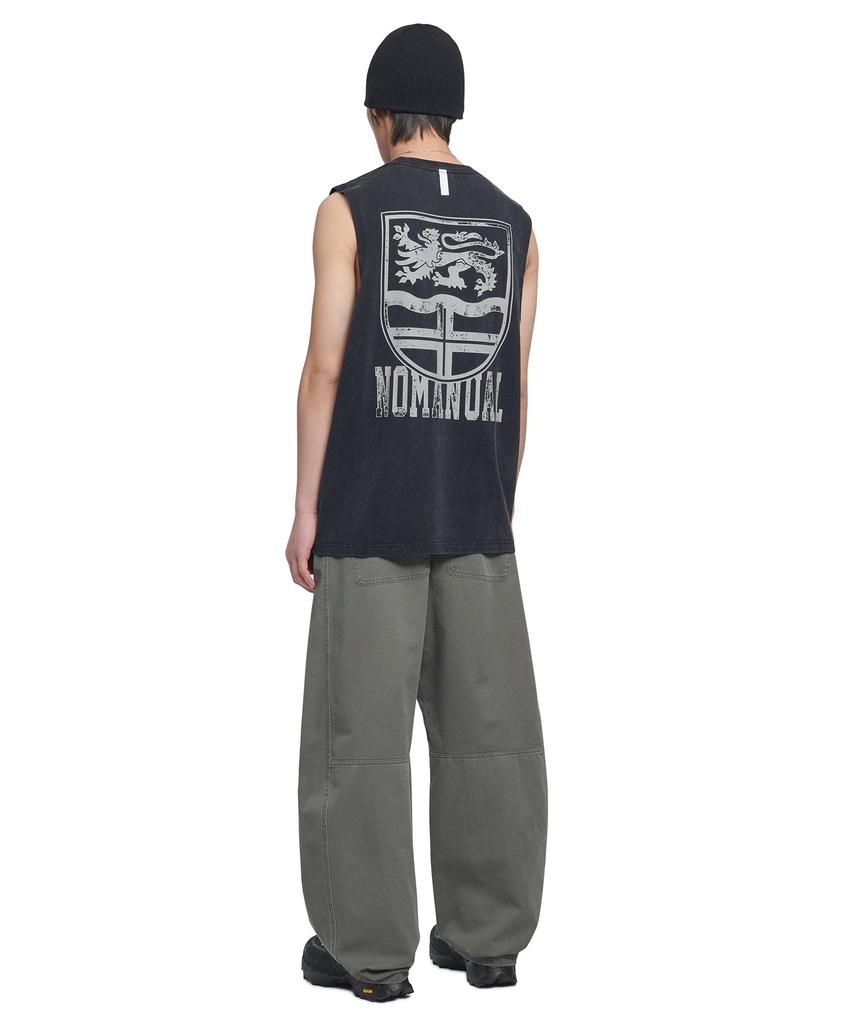 Nomaenyueol Side Panel Pants - Khaki Gray