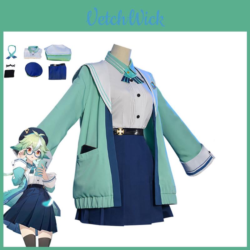 Genshin Impact Sucrose Cosplay Kostüm Ein Süßes Jk Uniform Kostüm Für Frauen