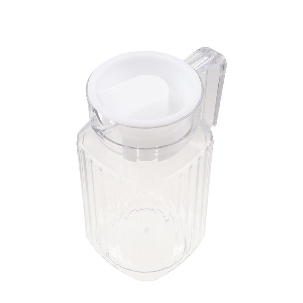 with Lid Stripe Pitcher Transparent Cold Water Kettles Juice Container Water Bottle  Fridge