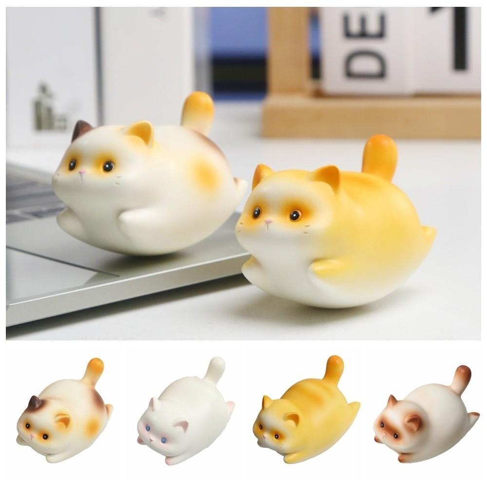 Shake Cat Swinging Doll Chubby Cat Car Decorations Desk Ornament Cat Resin Ornament  Gifts