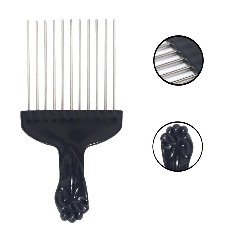 2pcs African styling comb, stainless steel hair styling insert comb, hair comb for fluffy styling, Special for real hair wigs