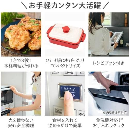 seathestars Microwave Fish Griller with Recipes, Microwave-Compatible Cooker for Frying, Boiling, Baking, Simmering, Steaming, and Cooking. Versatile