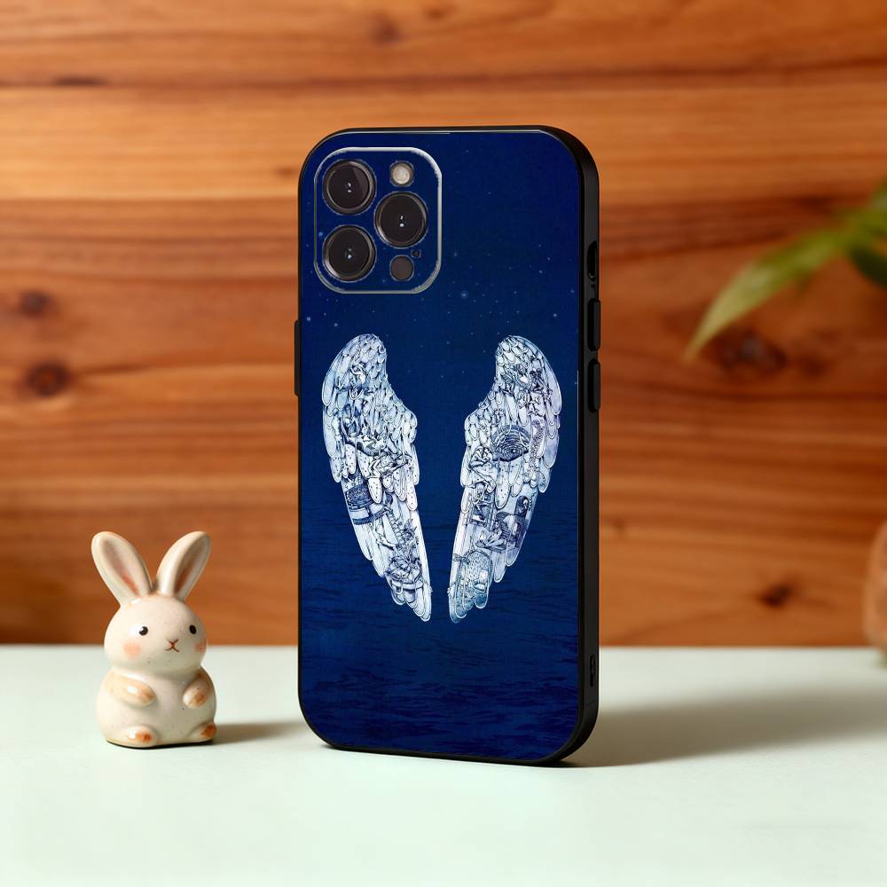 

M-Moon M-Music Coldplay Band Phone Case For iPhone17 16 15 14 13 12 11 Pro Max Plus,5G Soft Black Case iPhone13PRO