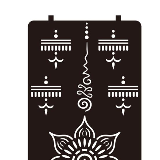 Yousheng Reusable Indian Henna Tattoo Stencils, Mehndi Hand Painting Templates, DIY Flower Pattern for Body Art, Festival Makeup