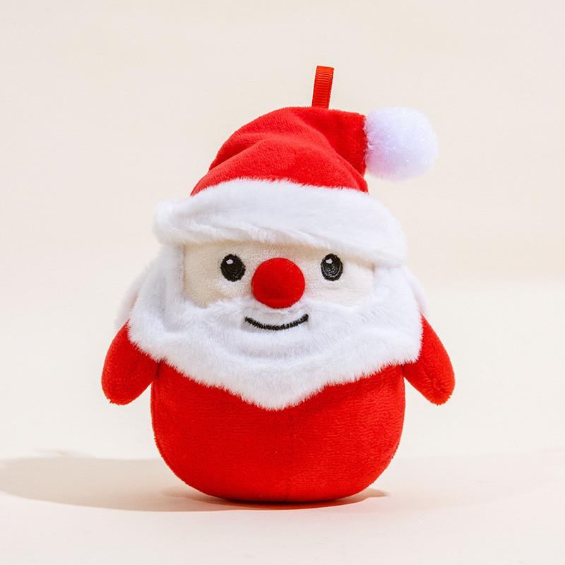 Christmas Plush Snowman Ornament Soft Fabric Holiday Decor For Gift Giving
