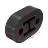 4pcs BLACK Universal Car Polyurethane Rubber 2 Hole 11MM Exhaust Muffler Hanger