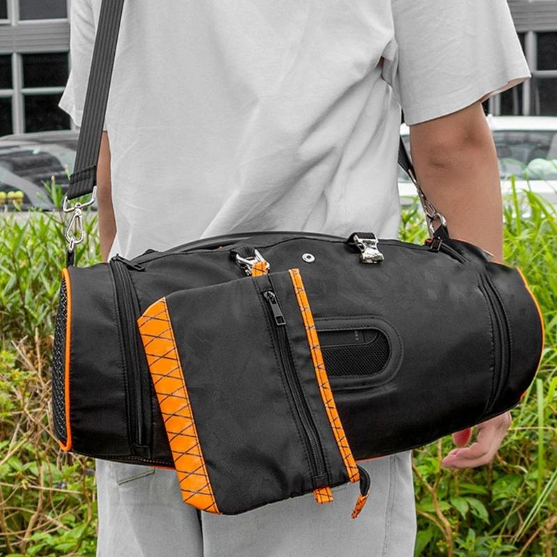 Portable Speaker Case for BOOMBOX 1/2/3 Mesh Fabric Storage Bag with Adjustable Shoulder Straps and Storage Pocket