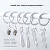 Hooks Curtain Shower Pp Material Gourdshaped Curtain Rings For Decor Bathroom