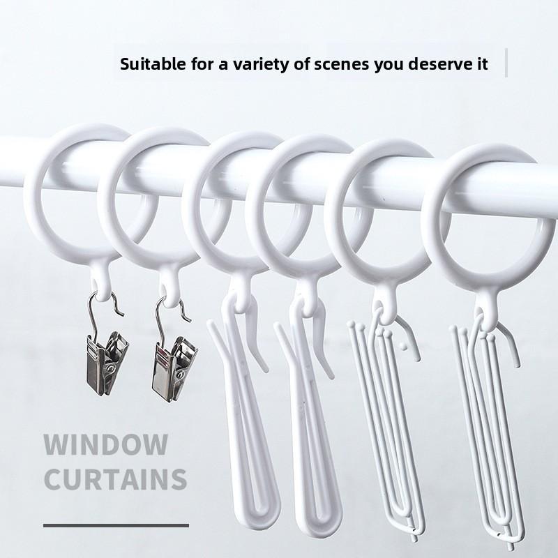 Hooks Curtain Shower Pp Material Gourdshaped Curtain Rings For Decor Bathroom