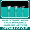 Blulu 3 Inch Valance Clips Window Blind Hidden Clip Clear Plastic Retainer Latent for Horizontal Blind(12 Pieces)