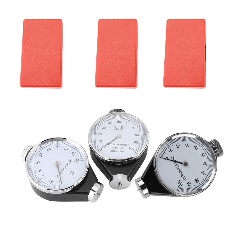 Shore Tire Durometer Durometer Meter Tire Durometer Shore Type A/O/D Rubber Tire Durometer Hardness Tester Meter 0‑100 Degrees