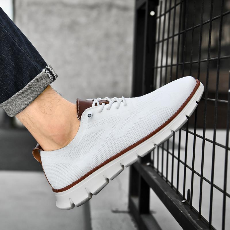 Luxury Sneakers New Men Flat Sports Outdoor Walking Shoes Mesh Breathable Fitness Comfortable Leisure Loafers Zapatos De Hombre