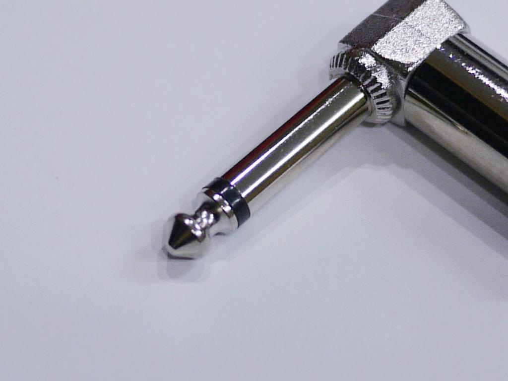 Mono Phone Plug, Switchcraft #226 Type, Angled, L-Shaped, for DIY Shielded Cables, Patch Cables, and More (Sold Individually, Standard Item)