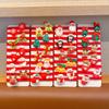 10PCS Kids Girls Christmas Hair Ties Cute Santa Claus Reindeer Design Festive Hair Accessories Holiday Parties Decorations