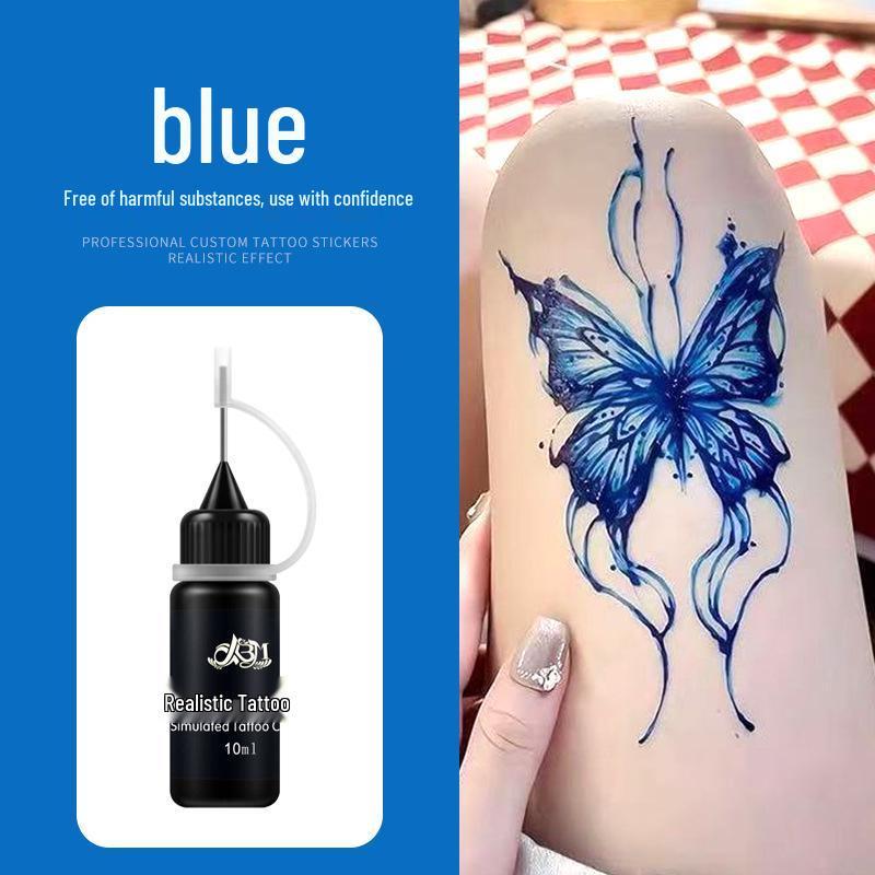 Stylish Plant-Based Colored Henna Juice Tattoo Cream - Waterproof & Long-lasting