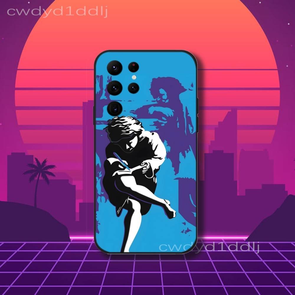 

G-Guns N R-Roses Band Phone Case For Samsung S10,S21,FE,S21 ,S26,S25,S24,S23,Ultra,S9,S22,Plus Black Shell Cover Samsung S25