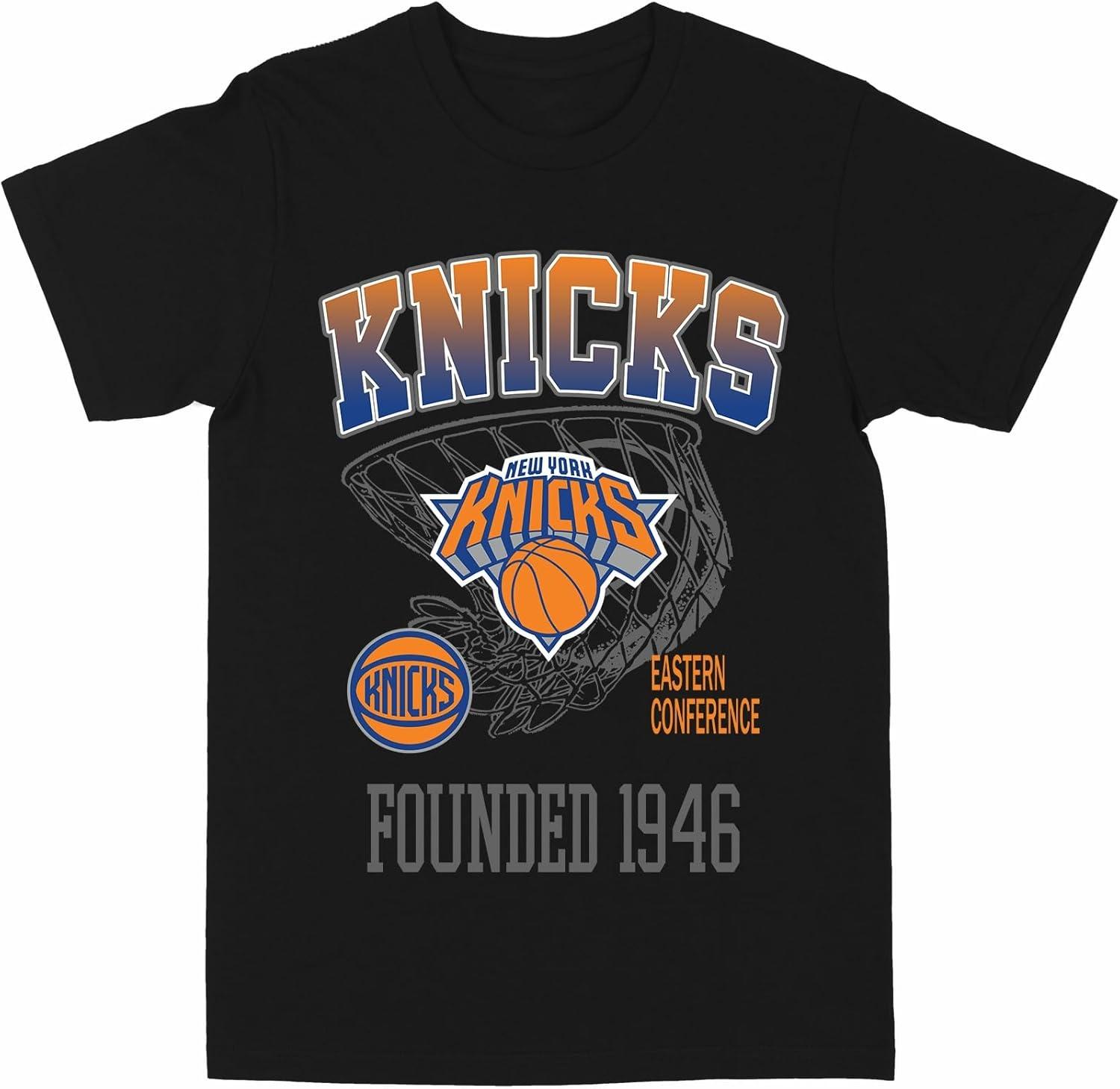 Philcos NBA New York Knicks Knicks Net Black T-Shirt S