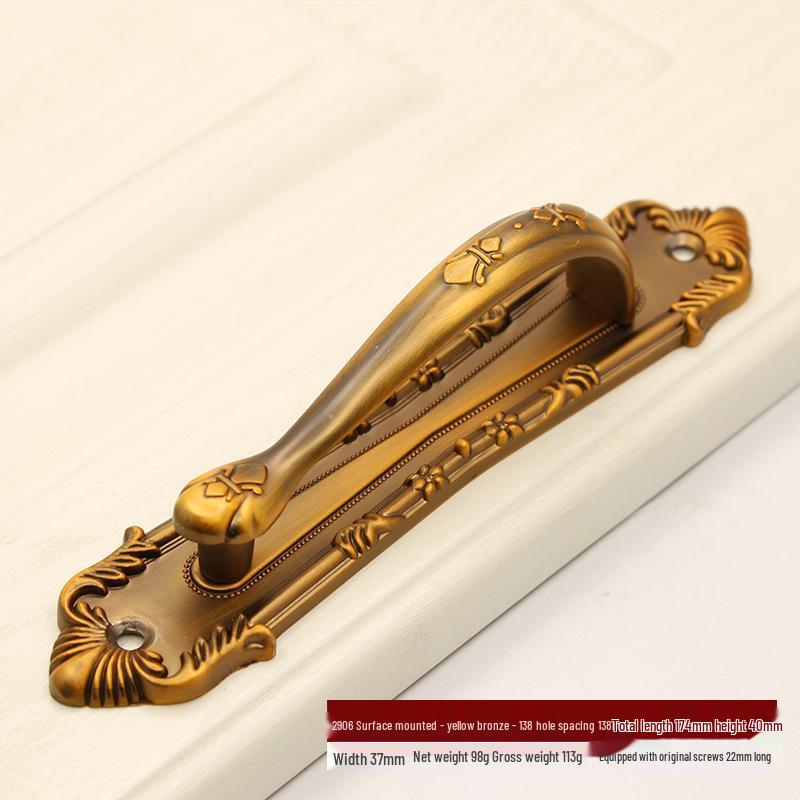 Antique Copper Surface-Mounted Handle for Doors and Windows