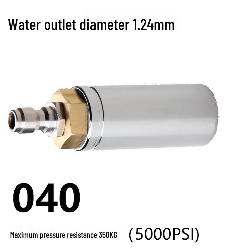 High-Pressure 360° Rotating Car Wash Nozzle for Road Cleaning & Bark Stripping