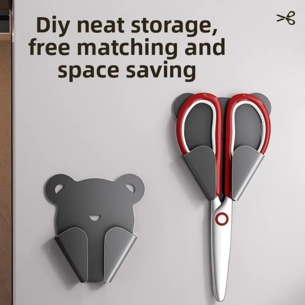 3pcs Punch-Free Scissor Holder Wall Mounted Scissor Organizer  Home Organization