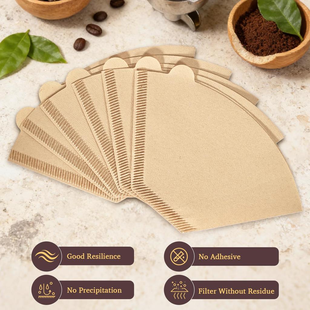 Fan-shaped Drip Coffee Filter Paper For Hand-drip Coffee