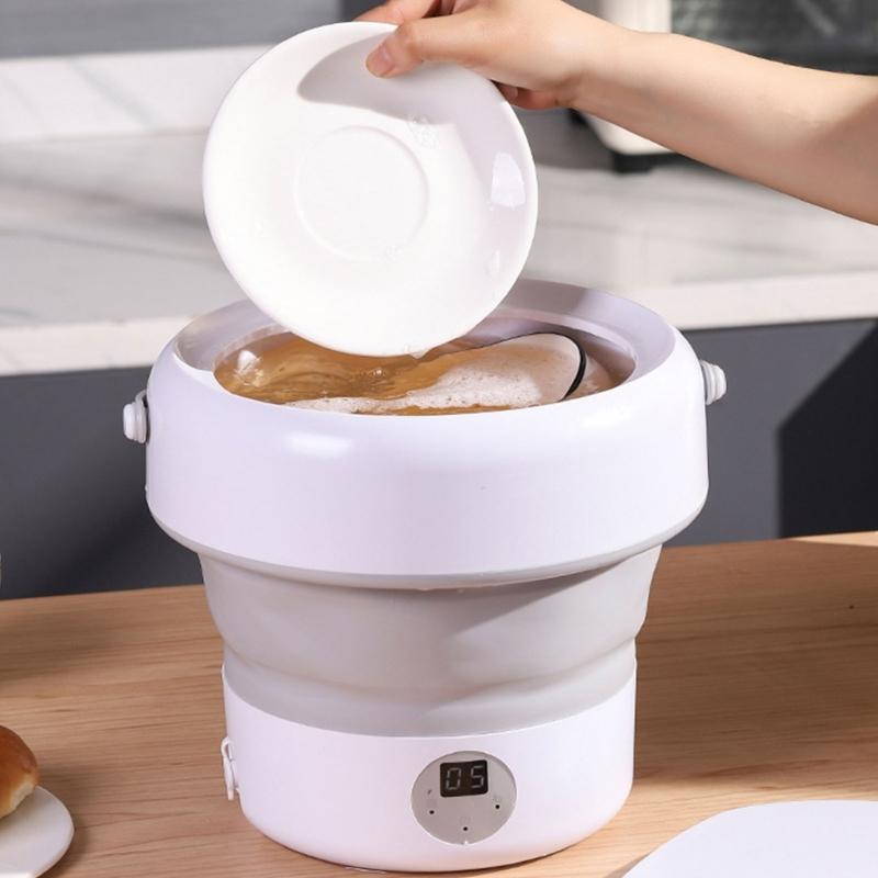 Portable Folding Miniature Dishwasher Dishwashing Machine Turbocharged Water Flows Dish Washer for Apartments Camping