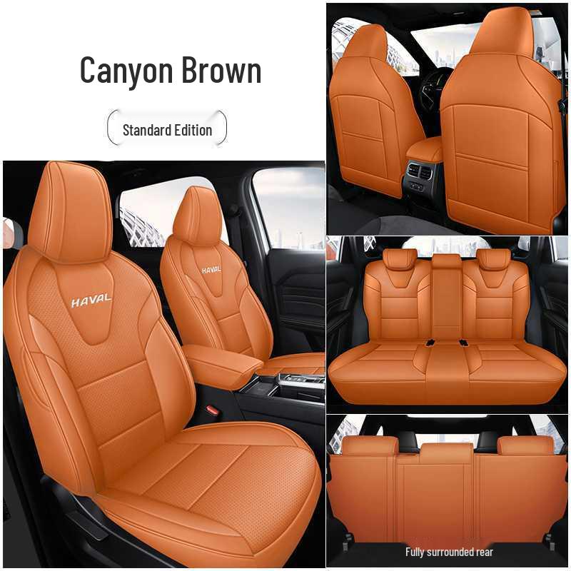 Universal Perforated Leather Car Seat Cushions for Haval H6L, All-Season, Full Surround, Fits 26 Models