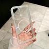 Diamond Clear Magnetic Phone Case for Samsung Galaxy S23 S24 S25 Ultra  A56  A55 A35 A15 5G Transparent Glitter Bling Hard Cover