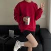 Heavyweight Cotton Crewneck Sweatshirt with Logo for Autumn/Winter Corporate Events and Class Uniforms.