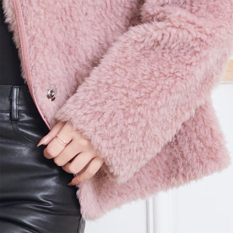 KAISER Women's Petite Fragrance Style Shearling Wool Jacket