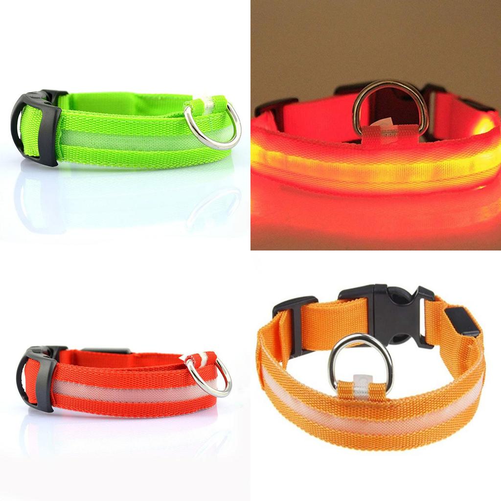 Pet Lighted Dog Collar With Rechargeable Led For Pets Gift During Christmas