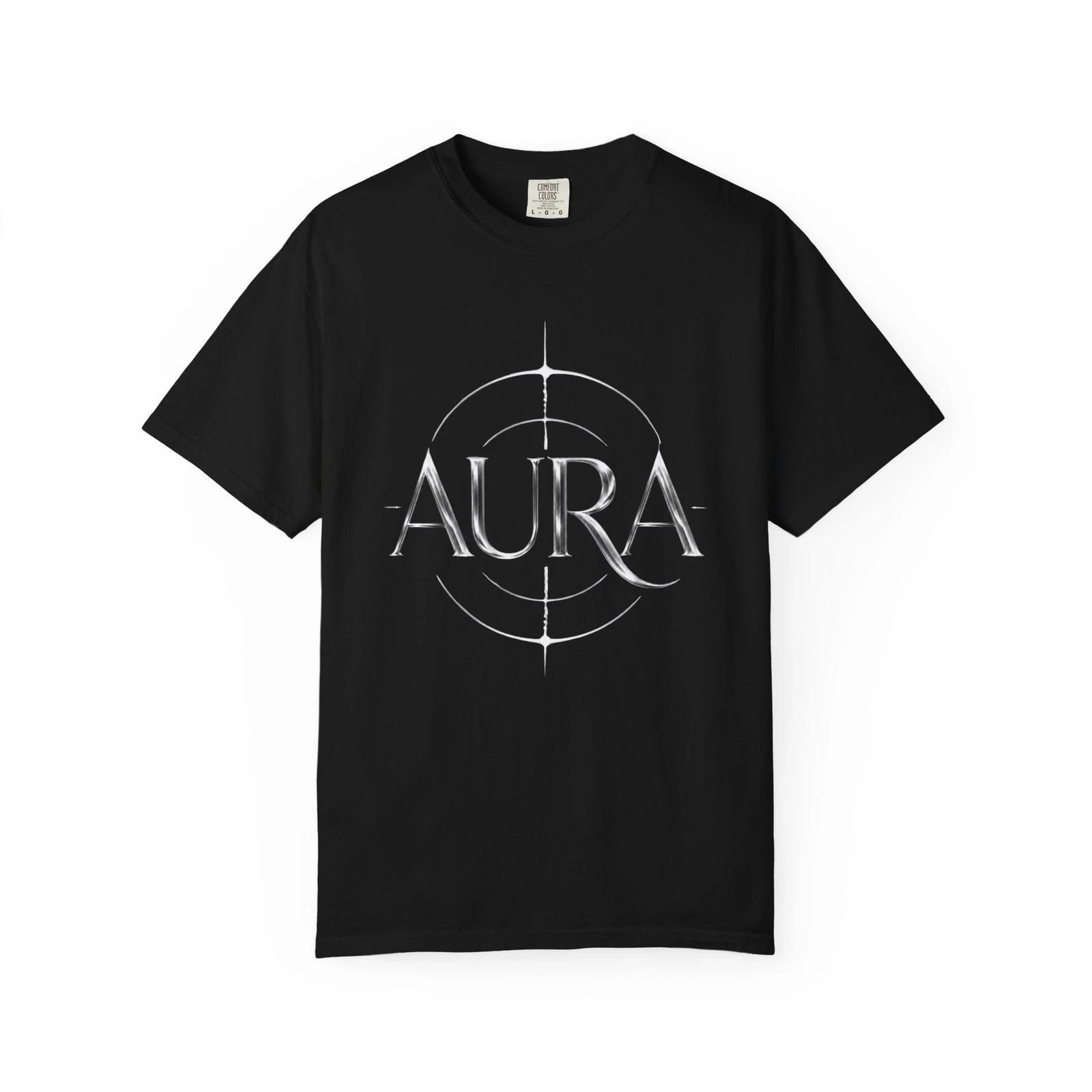 

AURA Chrome Graphic T-T-Shirt | Black Luxury Streetwear Tee S