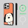 Cartoon Lovely S-Snoopies Phone Case Magnetic Case For iPhone 16 14 13 12 11 15 Pro Max Plus For Magsafe Wireless Charge Cover