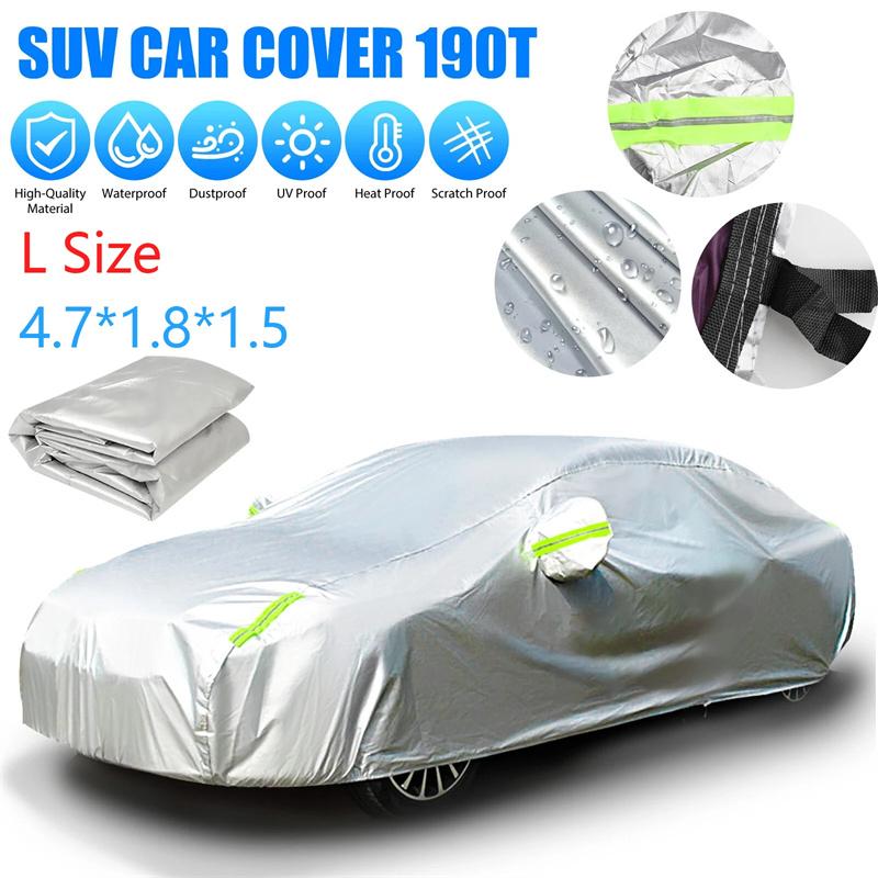 Volledige Autohoes Binnen Buiten Auto Beschermhoes Zonnescherm Stofdicht Anti UV Bescherming Cover Universeel voor Sedan SUV