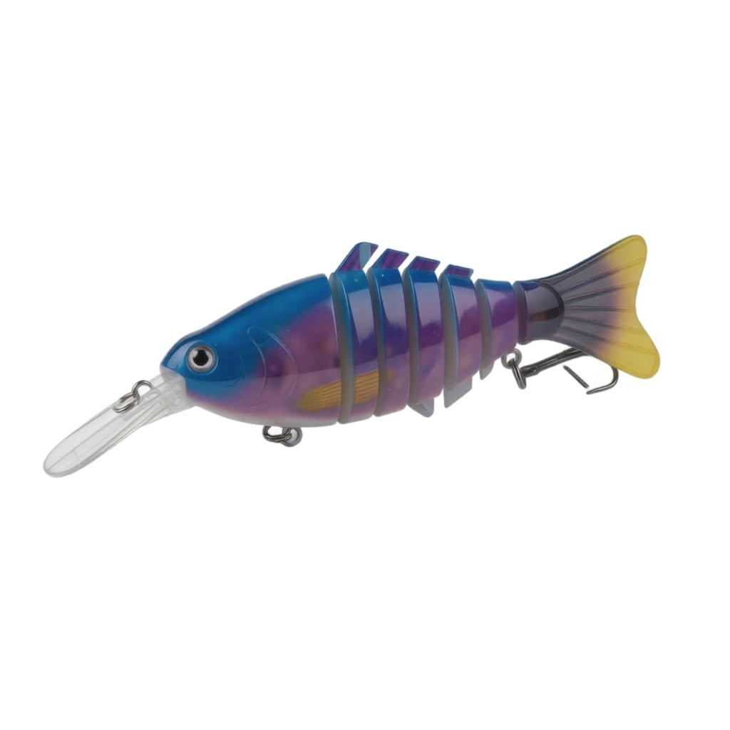 Segmented Fishing Lure Hard Bait Multi-Joint Swimbait 23g 12cm Artificial Bionic Fish Lure for Freshwater and Saltwater Fishing
