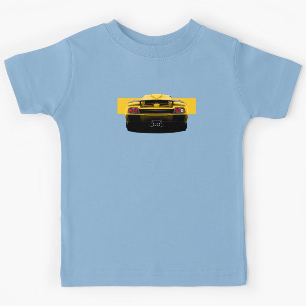 Rear of 1990s Retro Italian v12 Supercar Kids T-Shirt 150