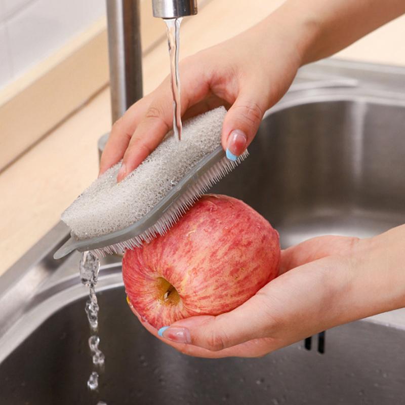 Style Fruit And Vegetable Brush Kitchen Multifunctional Flexible Vegetable And Fruit Cleaning Brush