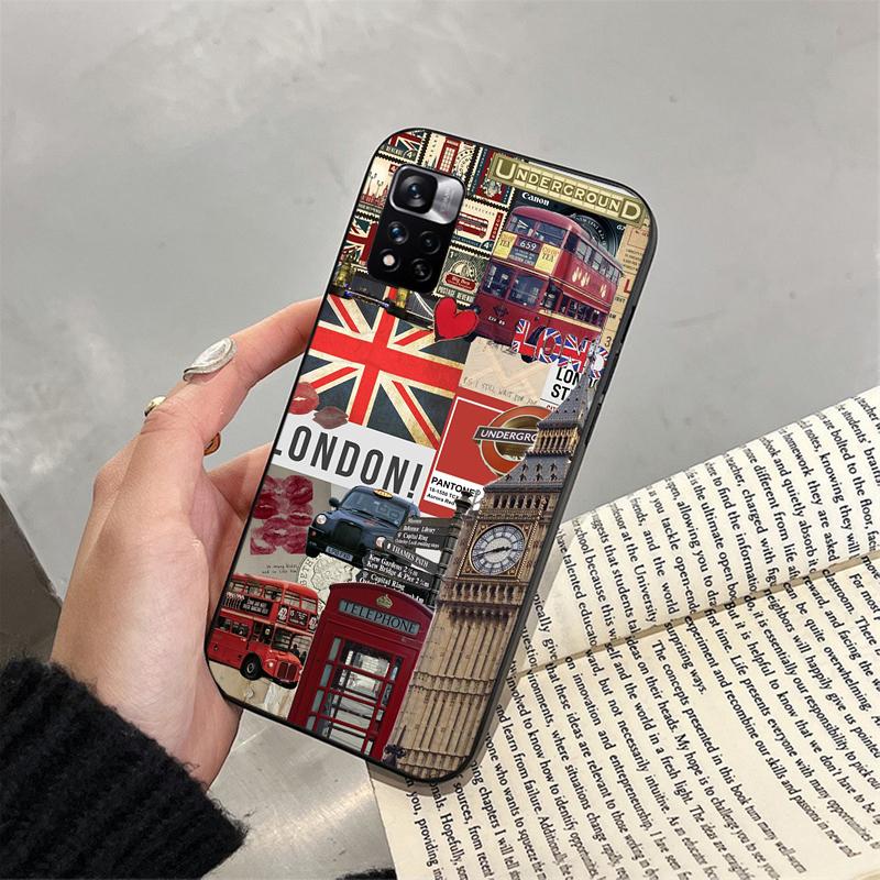 London aesthetics Funda Phone Case For Xiaomi Redmi note 14 Pro 14 13 12 11 10 Pro 14S 12S 11S Redmi 14C 13C 10