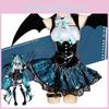 Miku Hatsune Cosplay Costumed Outfit Accessorie Fans Girl Role Play Clothing