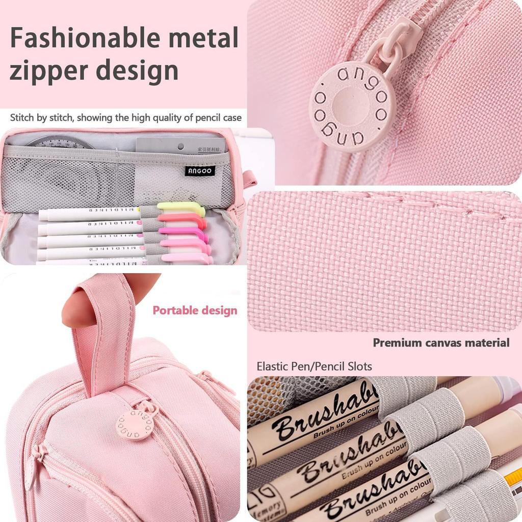 Kpop Dämonenjäger Buchstabe A-Z Federmäppchen Rumi Mira Zoey Mädchen Schüler Federmäppchen Große Kapazität Schreibwarenbeutel Schulbedarf