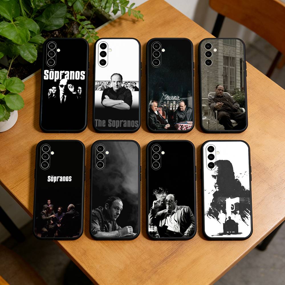 The-e S-sopranos Phone Case For Samsung Galaxy A73,A72,A71,A70,A53,A52,A51,Soft Silicone Black Cover