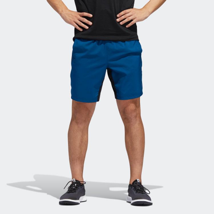 Adidas Training Woven Shorts Men Bottoms Indigo DU1566