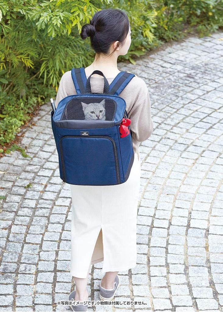 Petio necoco Nekoko Backpack Carry for Travel and Relaxation on the Navy Go,