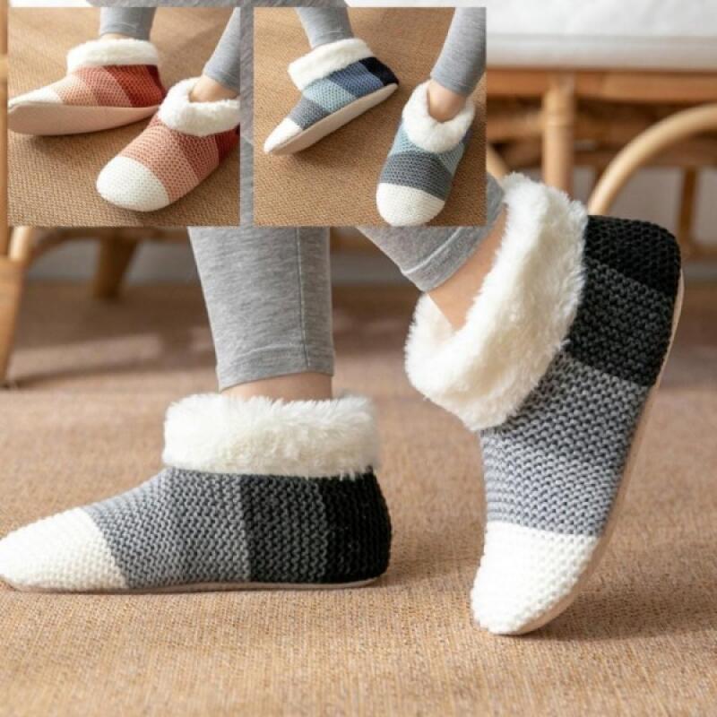 Снежные флисовые домашние тапочки зимние тапочки Snow-green