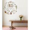 Adesivo da Parete Specchio a Forma di Cuore in PVC Autoadesivo per Decorazione Casa Elegante Adatto per Soggiorno Camera da Letto e Studio