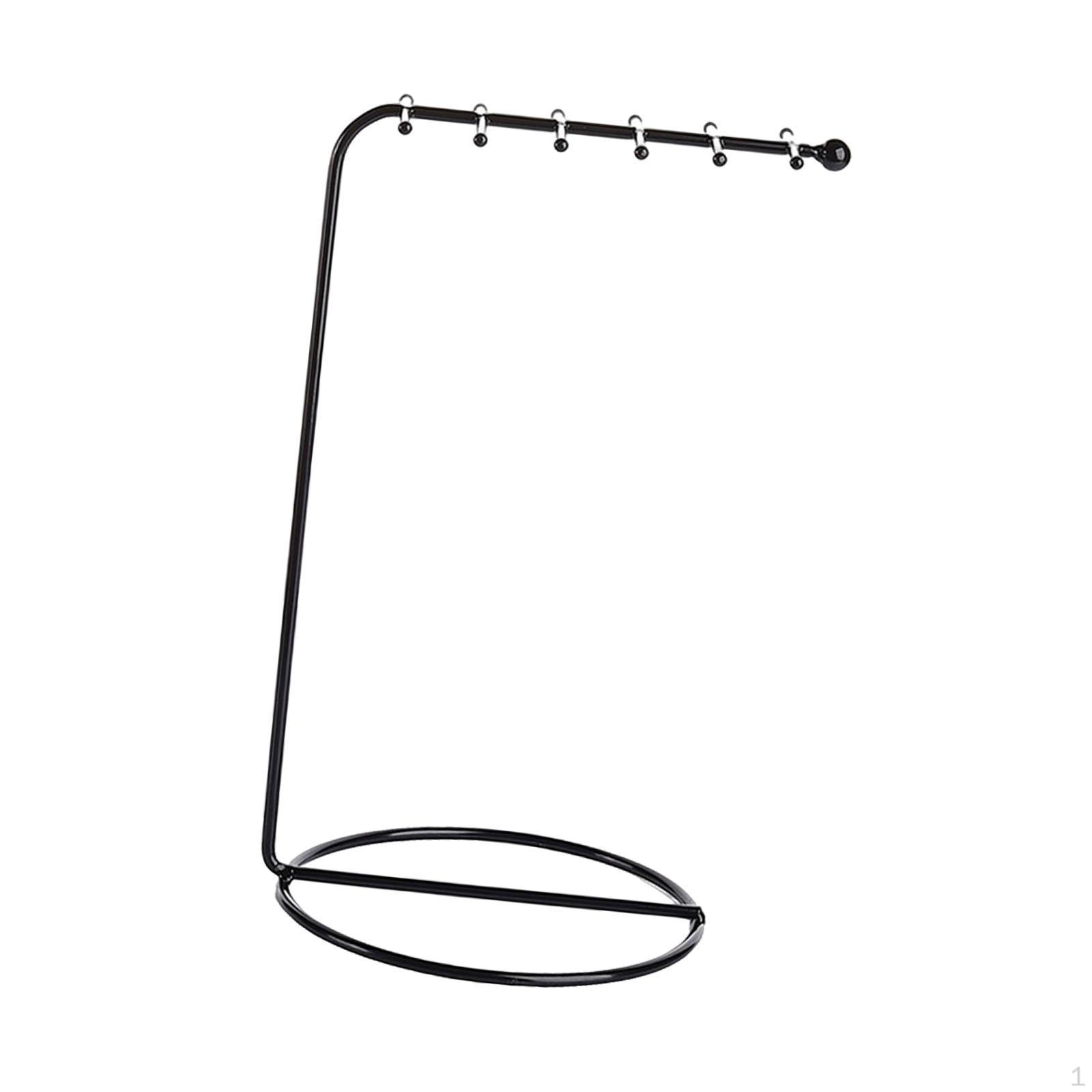 

Подставка для украшений с 12 крючками для брелоков и браслетов чёрный