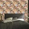 Beige and orange ink wallpaper for living room and bedroom 50x1000