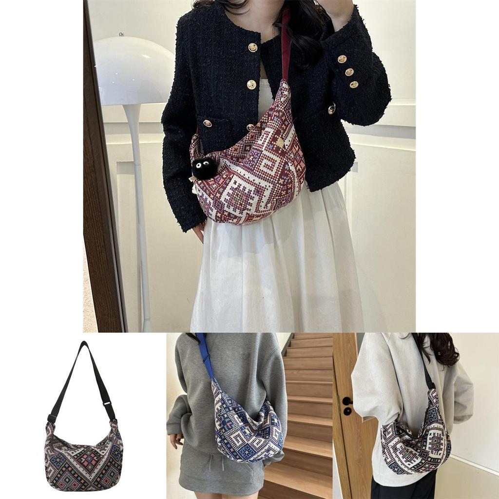 Modische 2023 Herbst Trendige Umhängetasche Schick Street Style Knödeltasche Aus Canvas